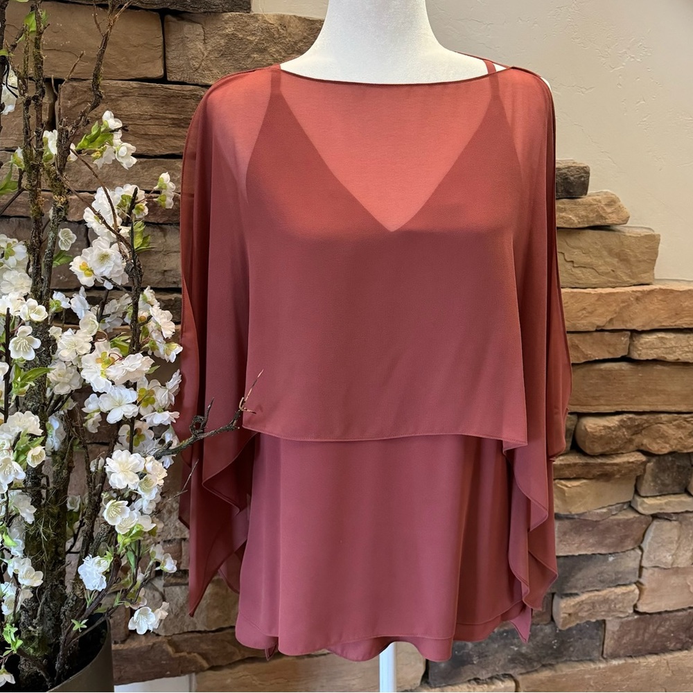 Cape Overlay Blouse